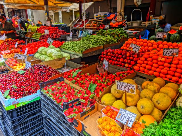 Fruit and Vegetable market in Athens