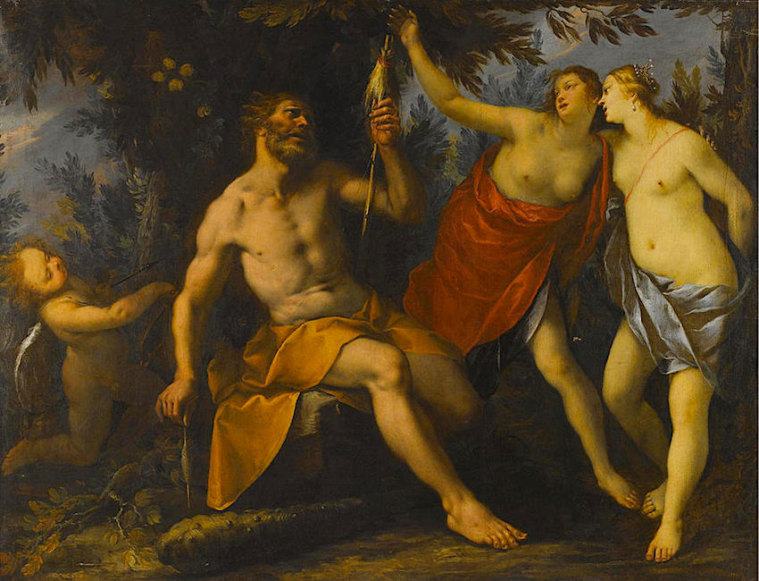 Hercules and Omphale by Giovanni Stefano Danedi (Italian, 16081689)