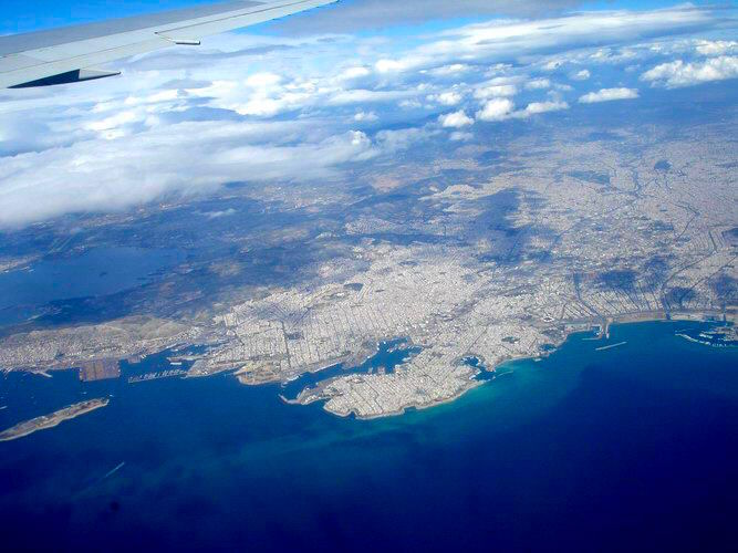 Athens-Pireaus from the air