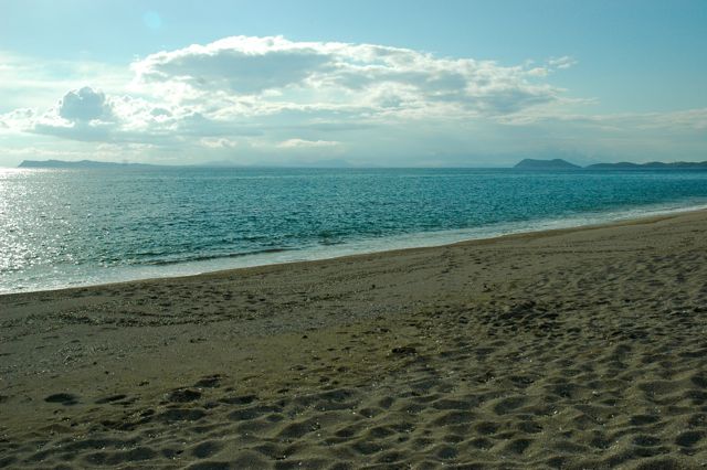 Thesprotia, Karavostasi beach and Corfu, Greece