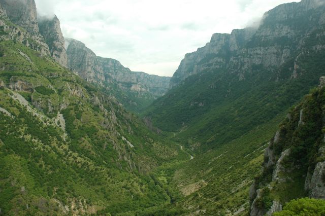 Vikos Gorge from Vitsiko, Ipiros, Greece