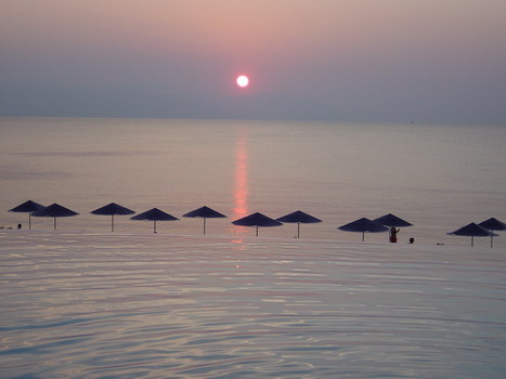 Loutraki view of the Corinthian Gulf from Hotel Club Casino