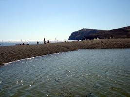 pond at skala eressos, lesvos, greece