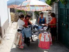 shopping in xidera, lesvos, greece