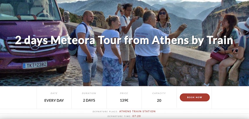 2 Day Meteora train tour