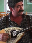 Bouzouki playing Postman Babbis of Vatousa, Lesvos