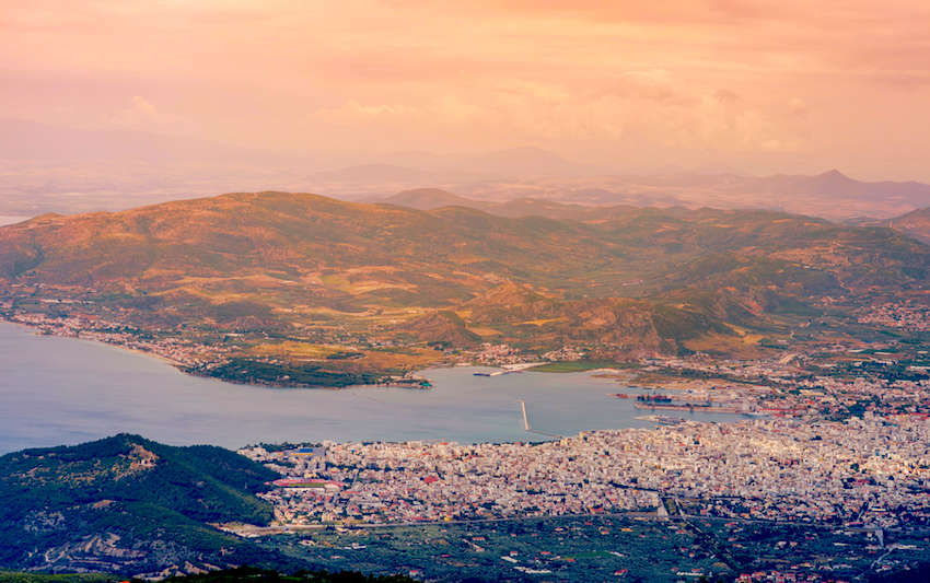 Volos from Mount Pelion