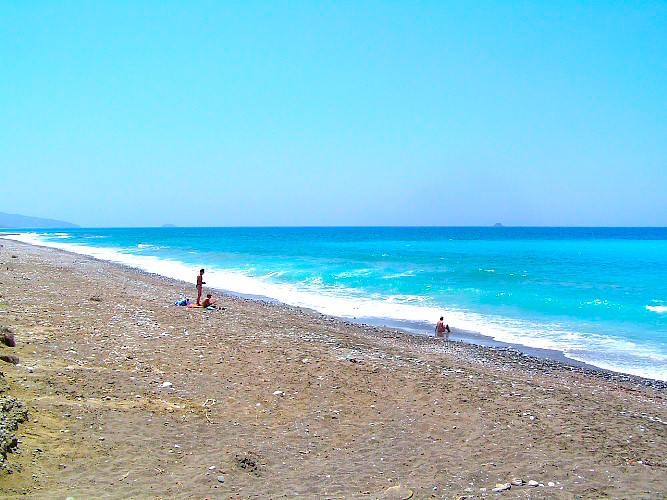 Beach in southwestern Rhodes