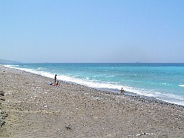 Beach in southwestern Rhodes