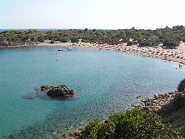 Beach in Eastern Rhodes