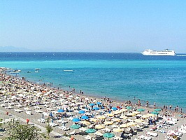 Town Beach in Rhodes