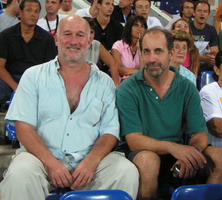 Matt Barrett and David Econopouly at the Athens 2004 Olympics