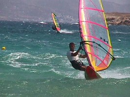 windsurfing, greek islands