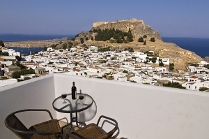 Lindos Panorama, Rhodes, Greece