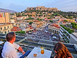 A is for Athens Acropolis view