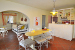 Living room and dining area of a two-bedroom apartment , Villa Katapoliani III, Katapola, Amorgos, Cyclades, Greece