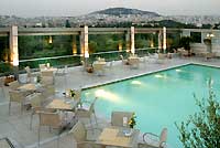 The pool of the Park Hotel, Athens