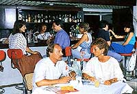 The bar at the Atrion Hotel, Heraklio, Crete