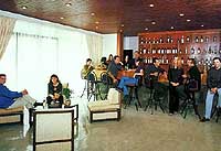 The bar of the Irini Hotel in Heraklion, Crete