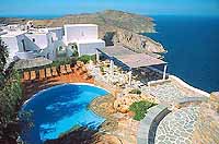 The pool at Anemomilos Apartments, Folegandros