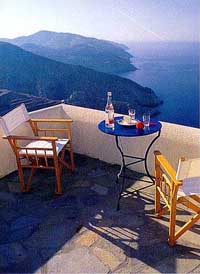 The view from Anemomilos Apartments, Folegandros