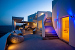 Blue Sand hotel entrance & outdoor bar , Blue Sand Hotel, Folegandros, Cyclades, Greece