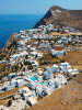 Aerial viewing of the hotel and the Chora, The Mar Inn Hotel, Chora, Folegandros, Cyclades, Greece