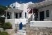 The main entrance to Meltemi hotel , Meltemi Hotel, Chora, Folegandros, Cyclades, Greece