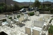 Outdoor breakfast area , Meltemi Hotel, Kythnos, Cyclades, Greece