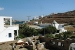 The hotel view and the distance to the Loutra bay , Meltemi Hotel, Kythnos, Cyclades, Greece