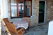 Veranda of a first floor studio, Niriedes Apartments, Loutra, Kythnos, Cyclades, Greece
