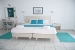 A double bedroom, Aeolis Hotel, Adamas, Milos, Cyclades, Greece