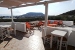 Outdoor breakfast area , Glaronissia Hotel, Pollonia, Milos, Cyclades, Greece