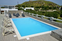 The swimming pool of Glaronissia Hotel, Milos