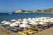 The beach in front of the hotel, Golden Milos Beach Hotel, Milos, Cyclades, Greece