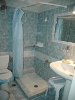 A bathroom, Liogerma Hotel, Adamas, Milos, Cyclades, Greece