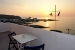 Sunset view from a balcony, Maryelen Villa, Pollonia, Milos, Cyclades, Greece