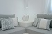 Suite's living room decoration, Olea Milos Bay Hotel, Adamas, Milos, Cyclades, Greece