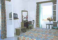 A room at the Lady Anna Hotel, Mykonos