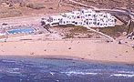 Mykonos Bay Hotel, on Megali Ammos beach, Mykonos.  Cat B'