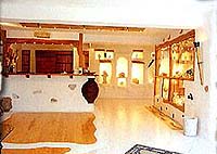 the lobby of the Princess of Mykonos Hotel, Mykonos