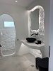Bathroom at the Sea View Suite, Panos Studios, Agios Georgios, Naxos, Cyclades, Greece