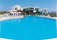The pool at Birikos Apartments, Agios Prokopios, Naxos
