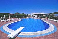 The pool of Kavouras Village Hotel, Agios Prokopios, Naxos