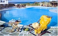 The pool at Villa Marandi, Agios Prokopios, Naxos