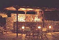The bar at Villa Marandi, Agios Prokopios, Naxos
