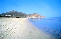 The beach at Villa Marandi, Agios Prokopios, Naxos