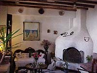 The lounge area of the Chateau Zevgoli Hotel, Naxos Town, Naxos