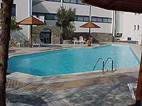 The pool at the Pandrossos Hotel, Parikia, Paros