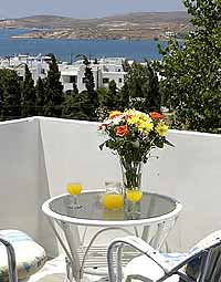 The Panorama Hotel, Parikia, Paros, balcony view